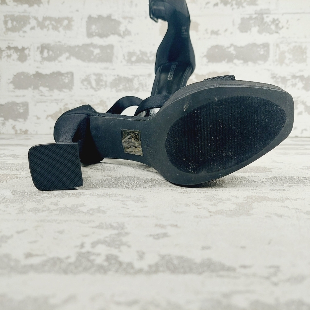 New BERNESS Dinah Black Platform Heeled Sandal A495 - Picture 9 of 12